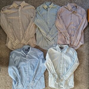 Men's Checkered and Striped Shirt Bundle. Size S & Size M. #MP